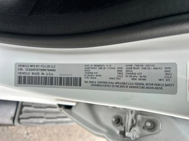 2021 RAM 1500 Big Horn Quad Cab 4x4 6'4" Box