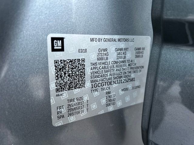 2018 Chevrolet Colorado 4WD Z71