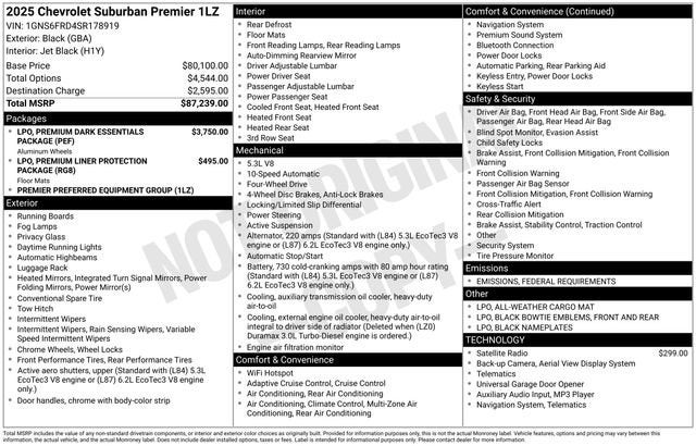 2025 Chevrolet Suburban Premier
