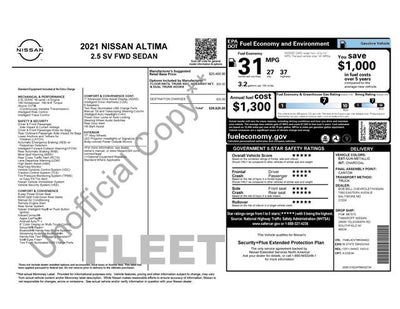 2021 Nissan Altima 2.5 SV