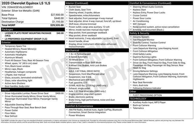 2020 Chevrolet Equinox LS