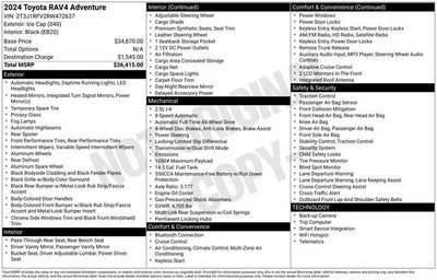 2024 Toyota RAV4 Adventure