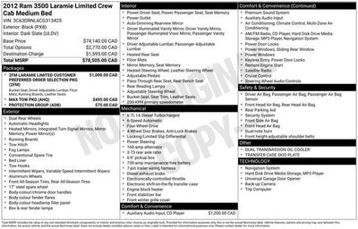 2012 RAM 3500 Laramie Longhorn