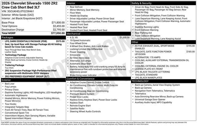 2026 Chevrolet Silverado 1500 ZR2