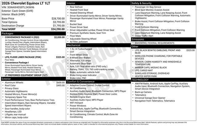 2026 Chevrolet Equinox LT