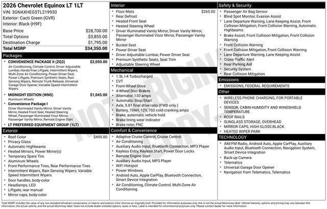 2026 Chevrolet Equinox LT