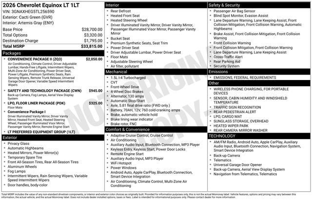 2026 Chevrolet Equinox LT