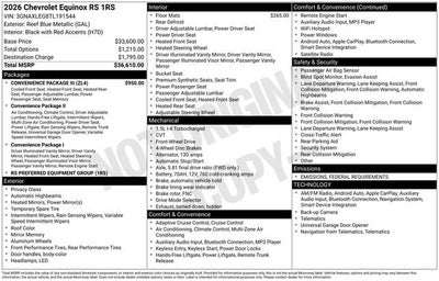 2026 Chevrolet Equinox RS