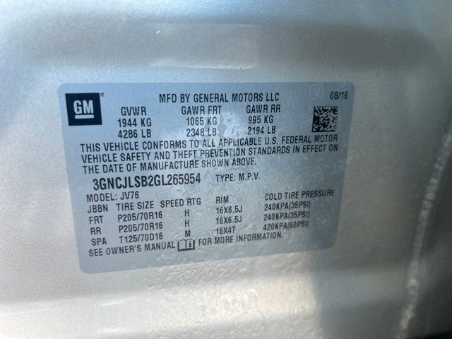 2016 Chevrolet Trax LT