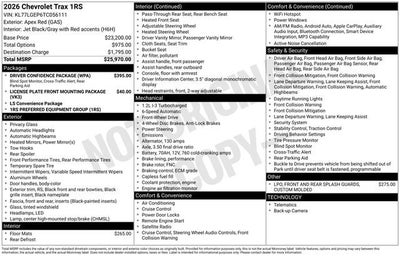 2026 Chevrolet Trax 1RS