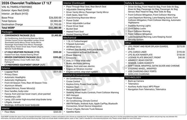 2026 Chevrolet Trailblazer LT