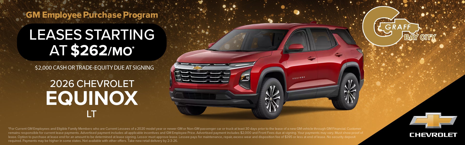 January 2026 Equinox Specials