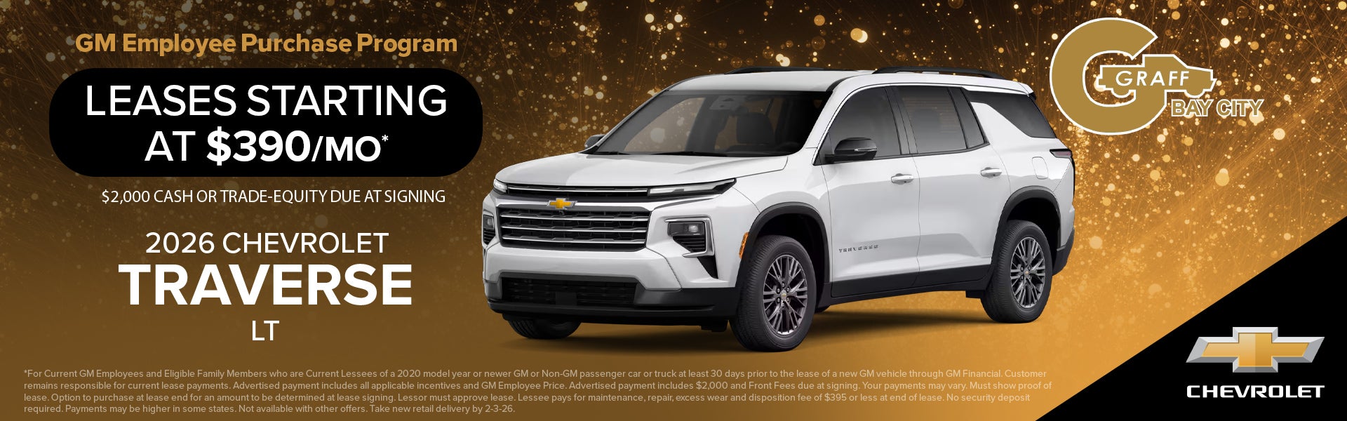 January 2026 Traverse Specials