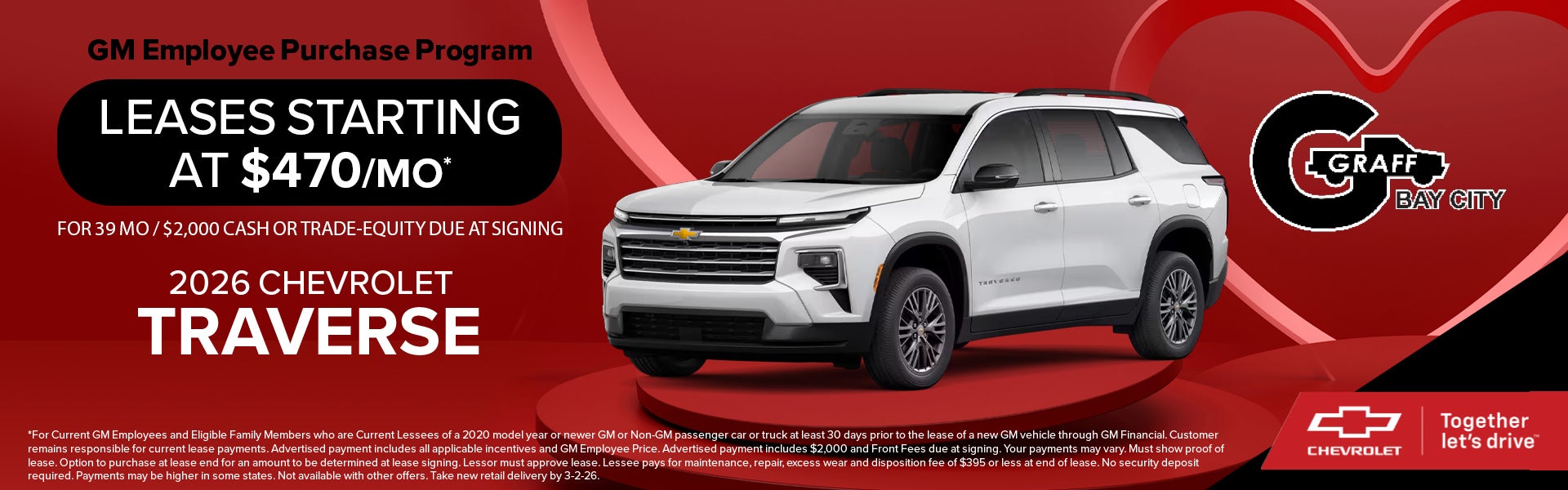 February Traverse Specials