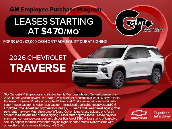 February Traverse Specials